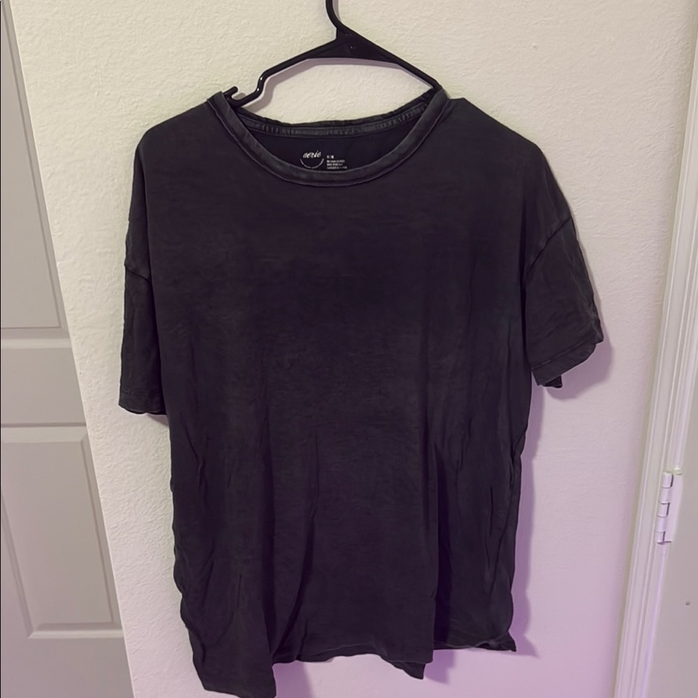 Aerie Black Short Sleeve Tee